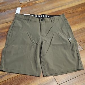 🆕 Hurley Men's green/Khaki Hybrid Shorts